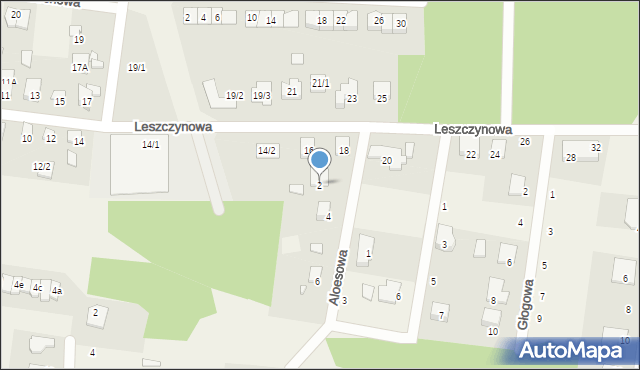 Grabówka, Aloesowa, 2, mapa Grabówka