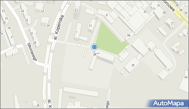 Inowrocław, Aleja Kopernika Mikołaja, 18, mapa Inowrocławia