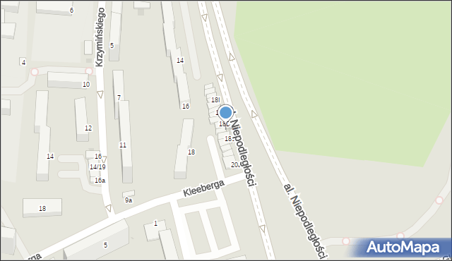 Inowrocław, Aleja Niepodległości, 18a, mapa Inowrocławia