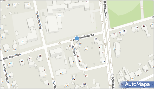 Inowrocław, Aleja Sienkiewicza Henryka, 29a, mapa Inowrocławia
