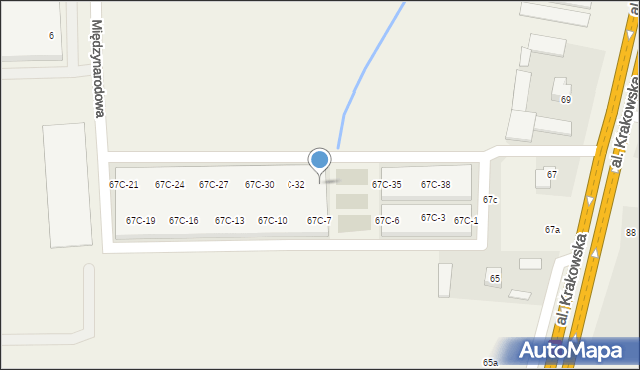 Jabłonowo, Aleja Krakowska, 67C-34, mapa Jabłonowo