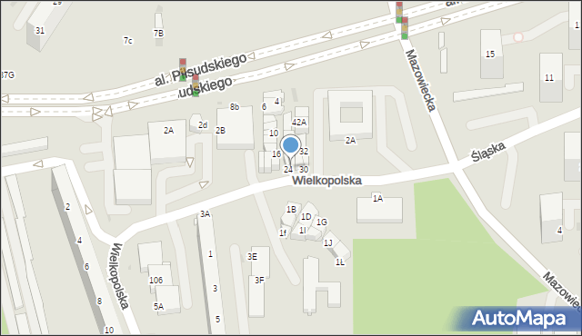 Jastrzębie-Zdrój, Aleja Piłsudskiego Józefa, marsz., 26A, mapa Jastrzębie-Zdrój