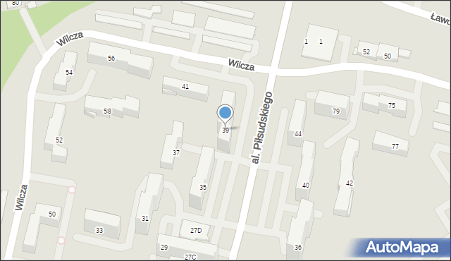 Jaworzno, Aleja Piłsudskiego Józefa, marsz., 39, mapa Jaworzno