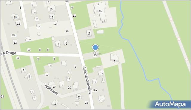 Jedlicze A, Aleksandrowska, 15, mapa Jedlicze A