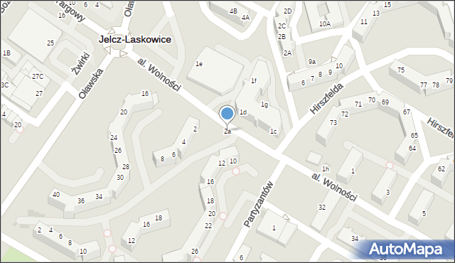 Jelcz-Laskowice, Aleja Wolności, 2a, mapa Jelcz-Laskowice