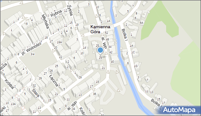 Kamienna Góra, Aleja Wojska Polskiego, 23, mapa Kamienna Góra