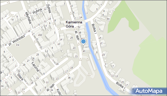 Kamienna Góra, Aleja Wojska Polskiego, 42A, mapa Kamienna Góra
