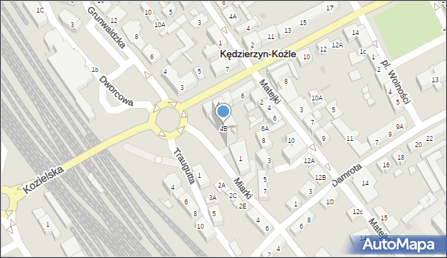 Kędzierzyn-Koźle, Aleja Jana Pawła II, 4B, mapa Kędzierzyna-Koźle