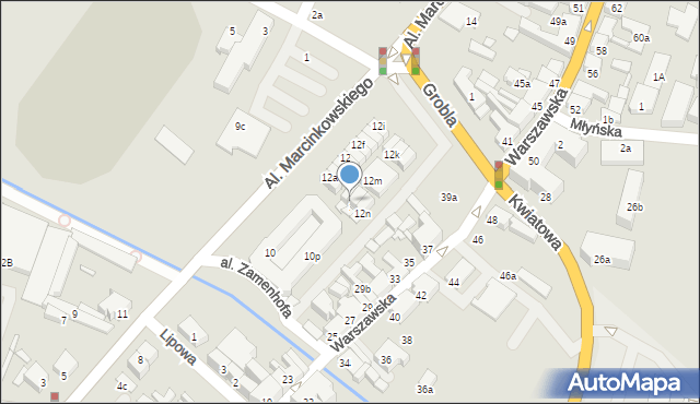 Kępno, Aleje Marcinkowskiego, 12p, mapa Kępno