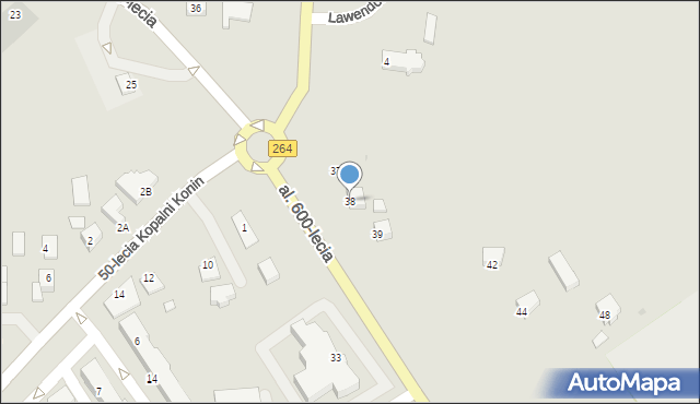 Kleczew, Aleja 600-lecia, 38, mapa Kleczew