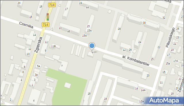 Konstantynów Łódzki, Aleja Kombatantów, 7, mapa Konstantynów Łódzki