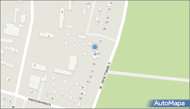 Koronowo, Aleja Jana Pawła II, 48, mapa Koronowo
