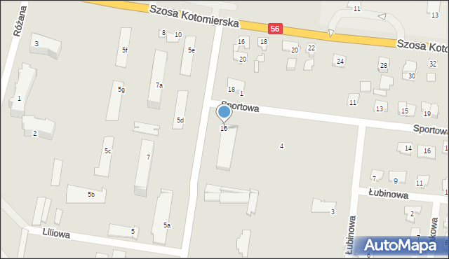 Koronowo, Aleje Wolności, 16, mapa Koronowo