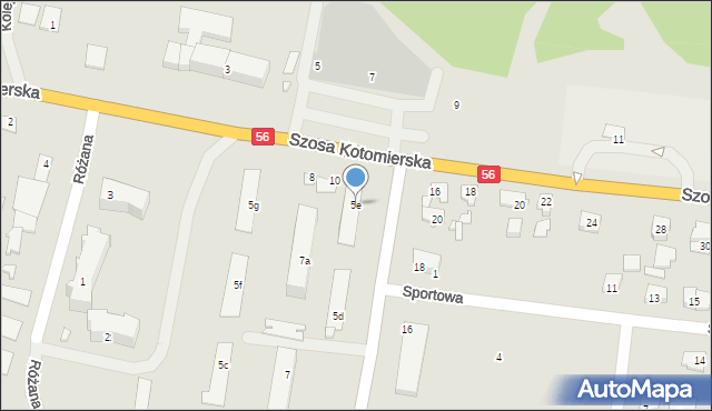 Koronowo, Aleje Wolności, 5e, mapa Koronowo