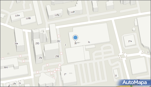 Kraków, Aleja Bora-Komorowskiego Tadeusza, gen., 30, mapa Krakowa