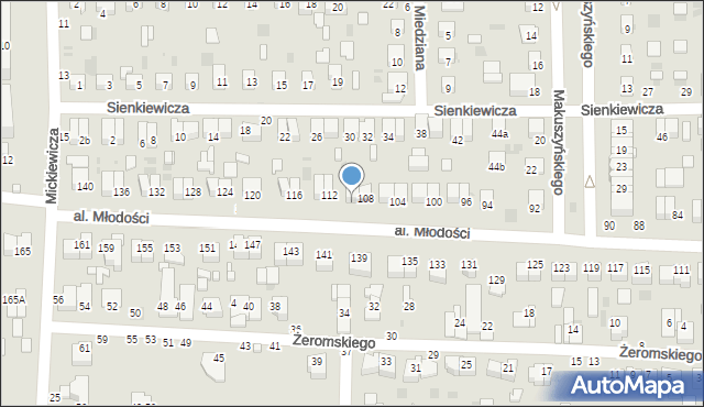 Kraśnik, Aleja Młodości, 110, mapa Kraśnik