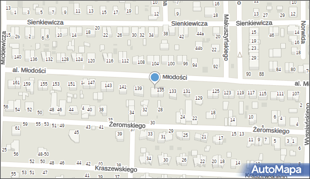Kraśnik, Aleja Młodości, 137, mapa Kraśnik