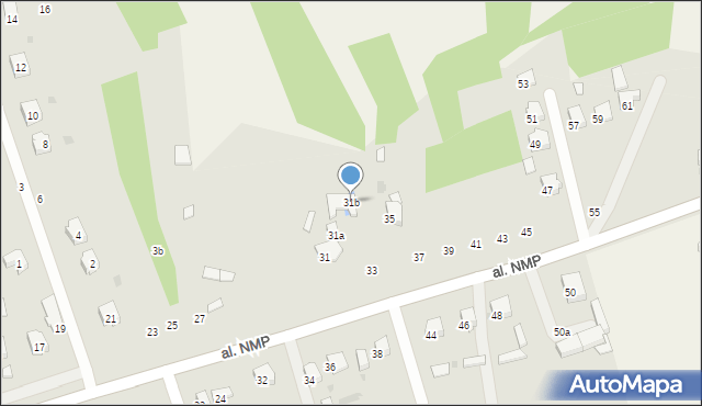 Krasnobród, Aleja Najświętszej Marii Panny, 31b, mapa Krasnobród