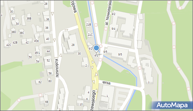 Krynica-Zdrój, Aleja Nowotarskiego Leona, inż., 4/1, mapa Krynica-Zdrój