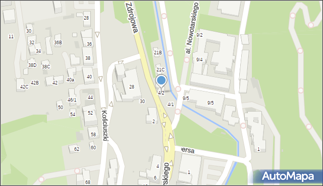 Krynica-Zdrój, Aleja Nowotarskiego Leona, inż., 4/2, mapa Krynica-Zdrój