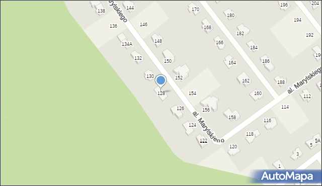 Książenice, Aleja Marylskiego E., 128, mapa Książenice