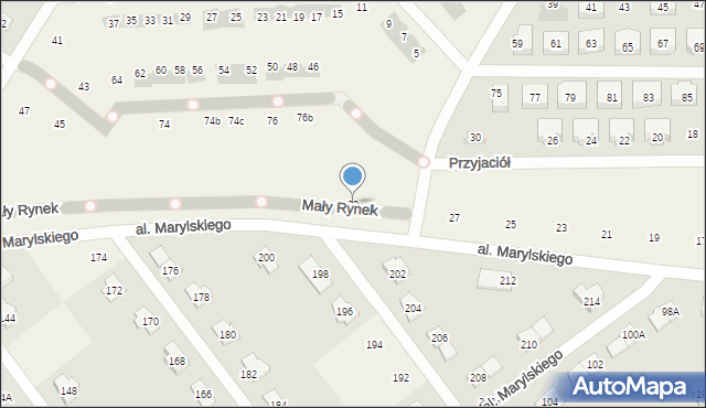 Książenice, Aleja Marylskiego E., 29, mapa Książenice