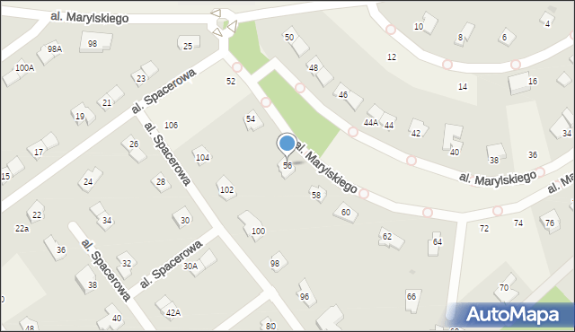 Książenice, Aleja Marylskiego E., 56, mapa Książenice