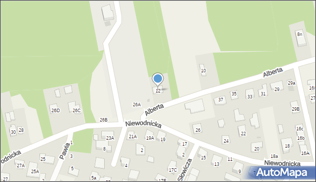 Księżyno, Alberta, 12, mapa Księżyno