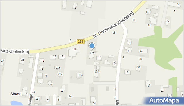 Łazieniec, Aleja Danilewicz-Zielińskiej Marii, 17a, mapa Łazieniec