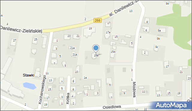 Łazieniec, Aleja Danilewicz-Zielińskiej Marii, 19a, mapa Łazieniec
