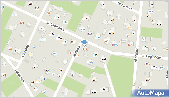 Legionowo, Aleja Legionów, 119, mapa Legionowo