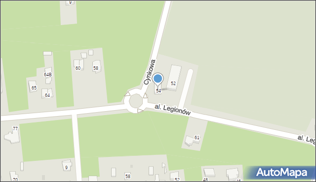 Legionowo, Aleja Legionów, 54, mapa Legionowo