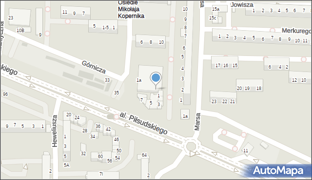 Legnica, Aleja Piłsudskiego Józefa, marsz., 4, mapa Legnicy