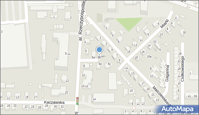 Legnica, Aleja Rzeczypospolitej, 6b, mapa Legnicy