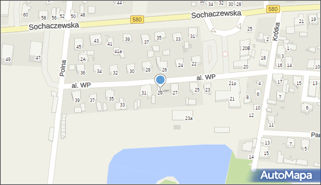 Leszno, Aleja Wojska Polskiego, 29, mapa Leszno