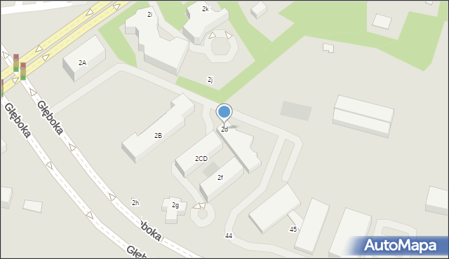 Lublin, Aleja Kraśnicka, 2d, mapa Lublina