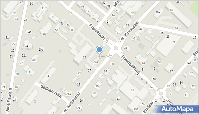 Łuków, Aleja Kościuszki Tadeusza, gen., 29c, mapa Łuków