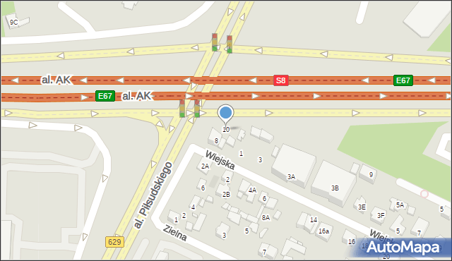 Marki, Aleja Piłsudskiego Józefa, marsz., 10, mapa Marki
