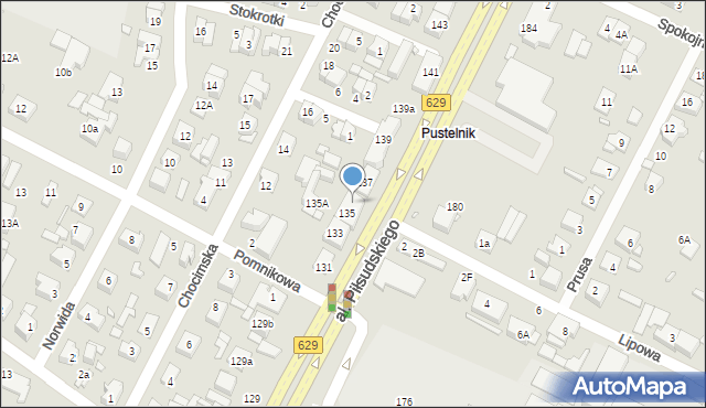 Marki, Aleja Piłsudskiego Józefa, marsz., 135B, mapa Marki