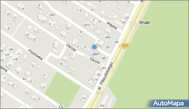 Marki, Aleja Piłsudskiego Józefa, marsz., 185A, mapa Marki