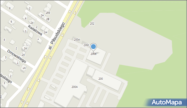 Marki, Aleja Piłsudskiego Józefa, marsz., 200b, mapa Marki