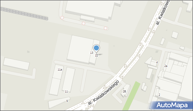 Mielec, Aleja Kwiatkowskiego, 12, mapa Mielca