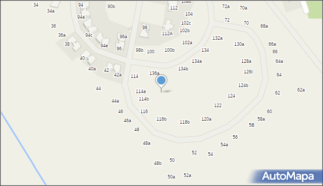 Młochów, Aleja Kasztanowa, 116b, mapa Młochów