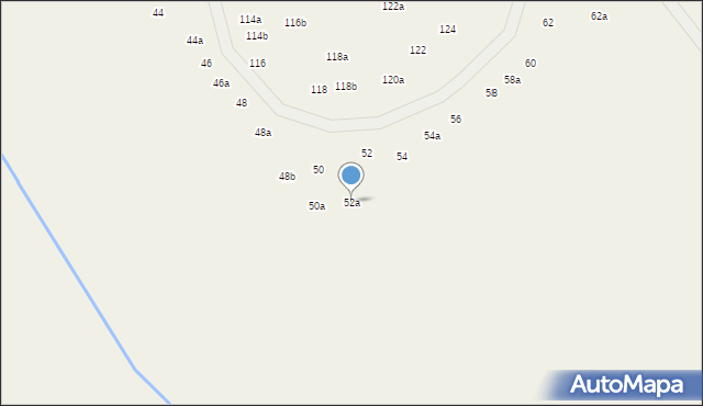 Młochów, Aleja Kasztanowa, 52a, mapa Młochów