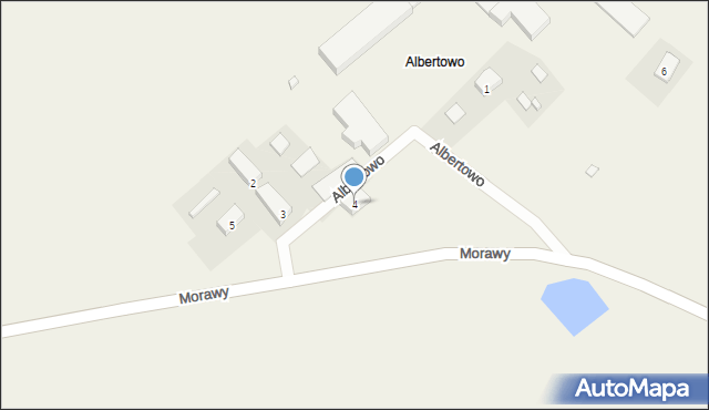 Morawy, Albertowo, 4, mapa Morawy