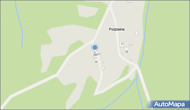 Muszyna, Aleja Zdrojowa, 39A, mapa Muszyna