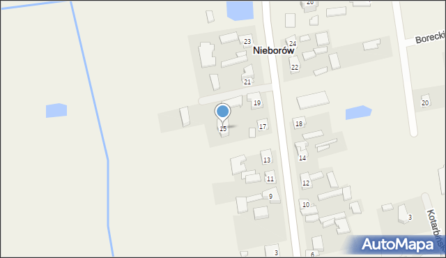 Nieborów, Aleja Legionów Polskich, 15, mapa Nieborów