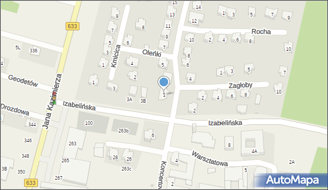 Nieporęt, Aleja Sienkiewicza Henryka, 1, mapa Nieporęt