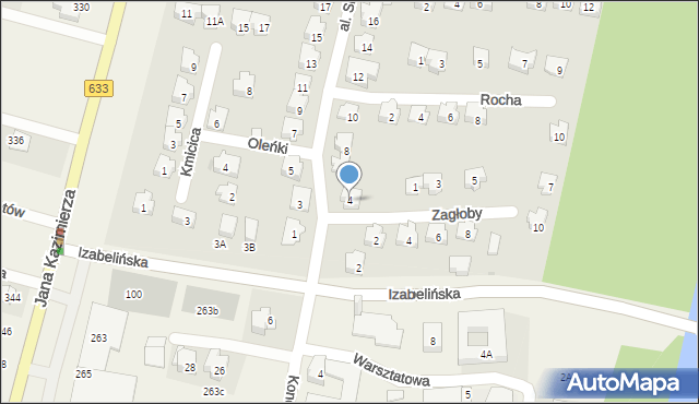 Nieporęt, Aleja Sienkiewicza Henryka, 4, mapa Nieporęt