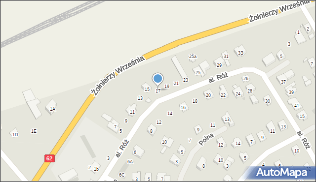 Nowy Dwór Mazowiecki, Aleja Róż, 17, mapa Nowy Dwór Mazowiecki